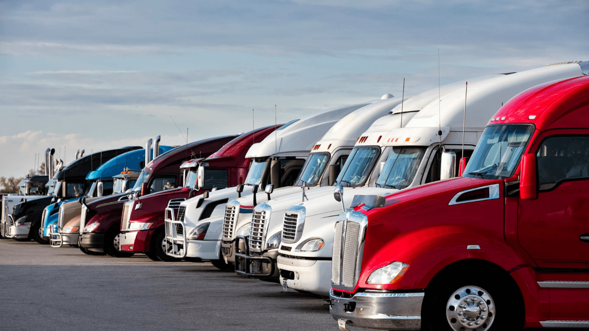 Commercial truck symbolizing digital growth for logistics companies